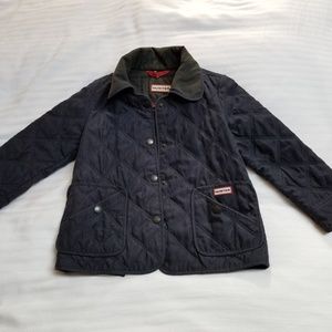 HUNTER Boys Navy Blue Quilted Jacket